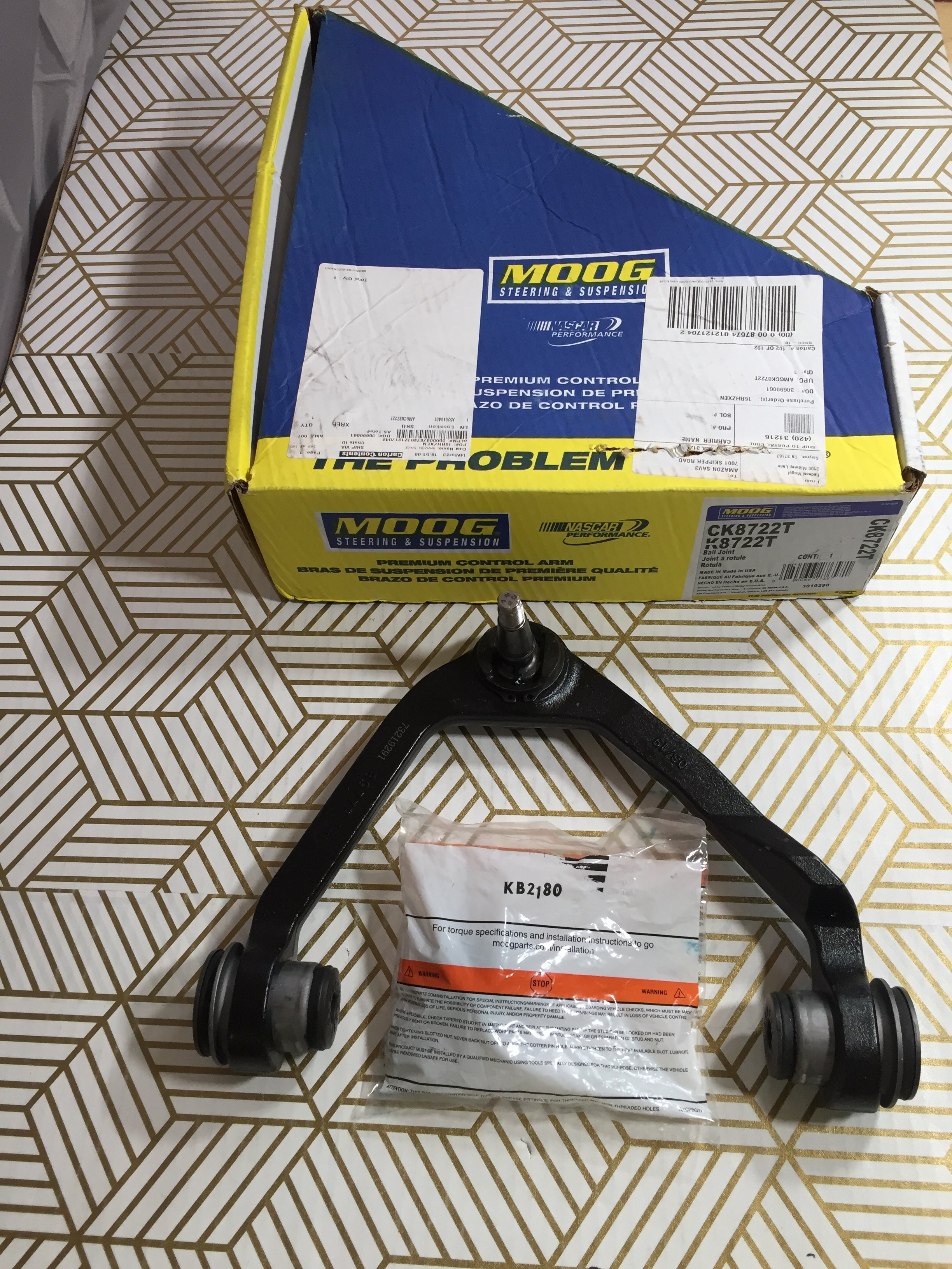 MOOG CK8722T & K8722T Front Upper Control Arm Ball Joint For Ford F-150 (8066874245358)